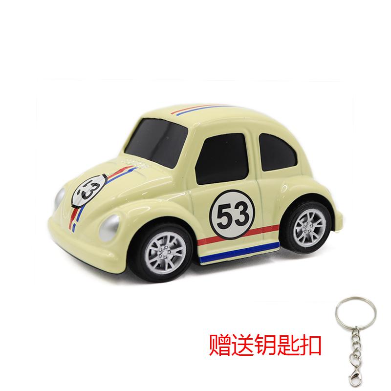 Cartoon Niedliches Taxi Legierungsauto Spielzeug Kreativer Schlüsselanhänger Schüler Rucksack Anhänger Paar Kleines Geschenk