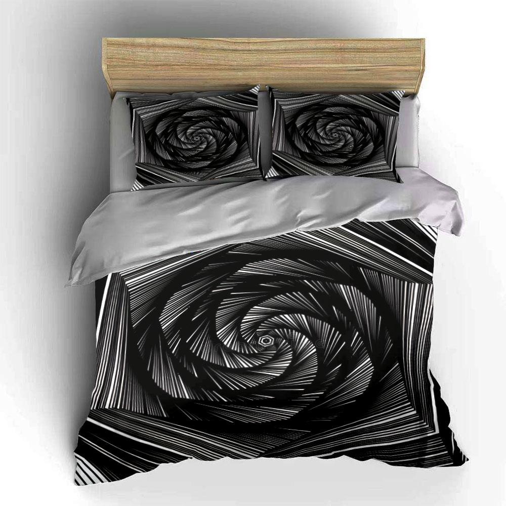 Modern Abstract Patterned Design Set Exquisite three-piece bedding set gift for kids and adults