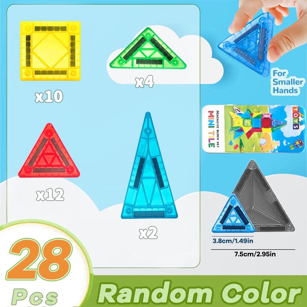 Montessori Vzdělávací Hračky Magnetické Stavební Bloky Dětské DIY Model Stavebnice Magnetické Dlaždice pro dětské dárky