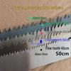 Manganese Steel Woodworking Saw Blade - Coarse & Fine Teeth, Narrow Scroll Blade, Hand Saw with Knob (50cm, 60cm, 70cm)
