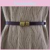 Leather Belt Waist For Summer Fashion Slim Genuine Leather With Gold Buckle