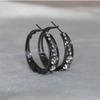 1 Pair of Earrings Exquisite Explosive Style Rhinestone Earrings for Men and Women Big… More