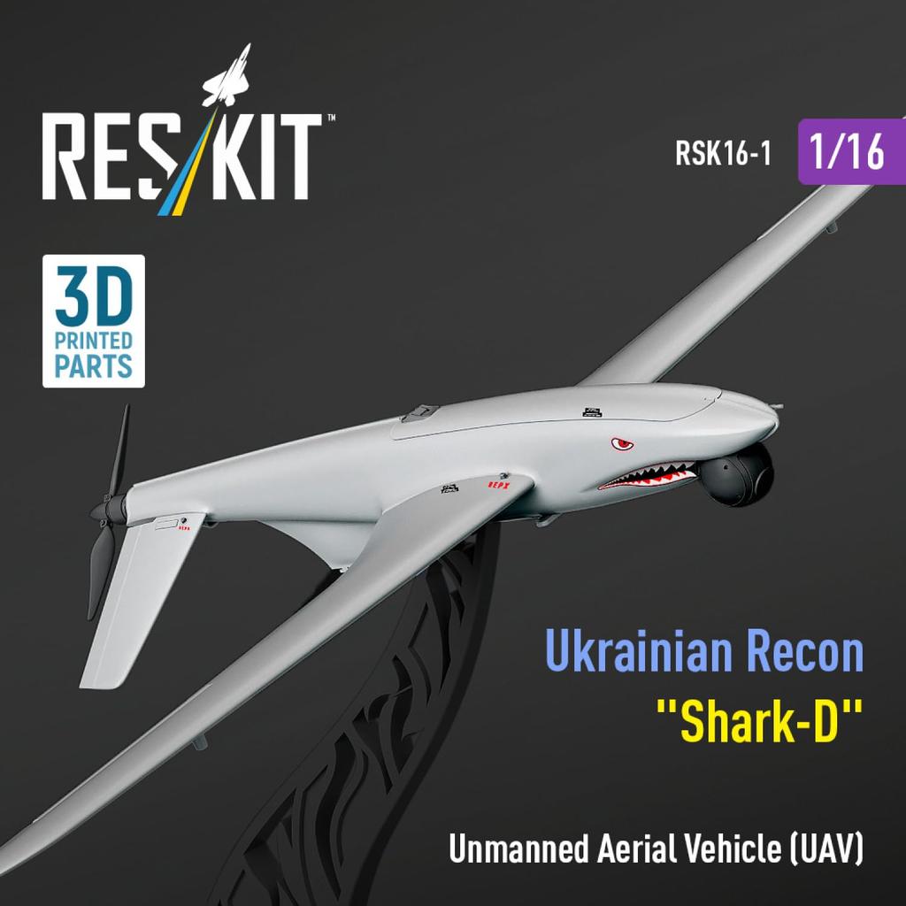 Reskit Ukurspec Systems Unmanned Aircraft Resin Kit 1/16 Shark-D RSKS16-0001 (Airplane)