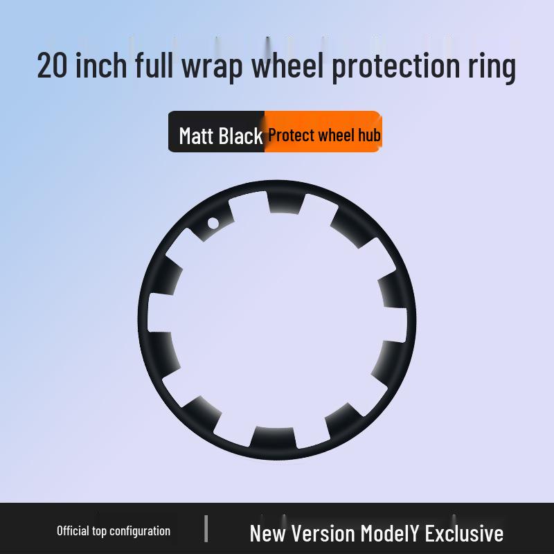 Tesla Model Y 20-Inch Wheel Rim Protective Hubcap - Anti-Scratch, Full Coverage Modification Accessory