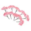 Ipetboom Set of 10 Miniature Artificial Cherry Blossom Trees with Pink Flowers for Tall Cherry Blossom Decoration for Landscape Layouts Diorama, 6.5cm