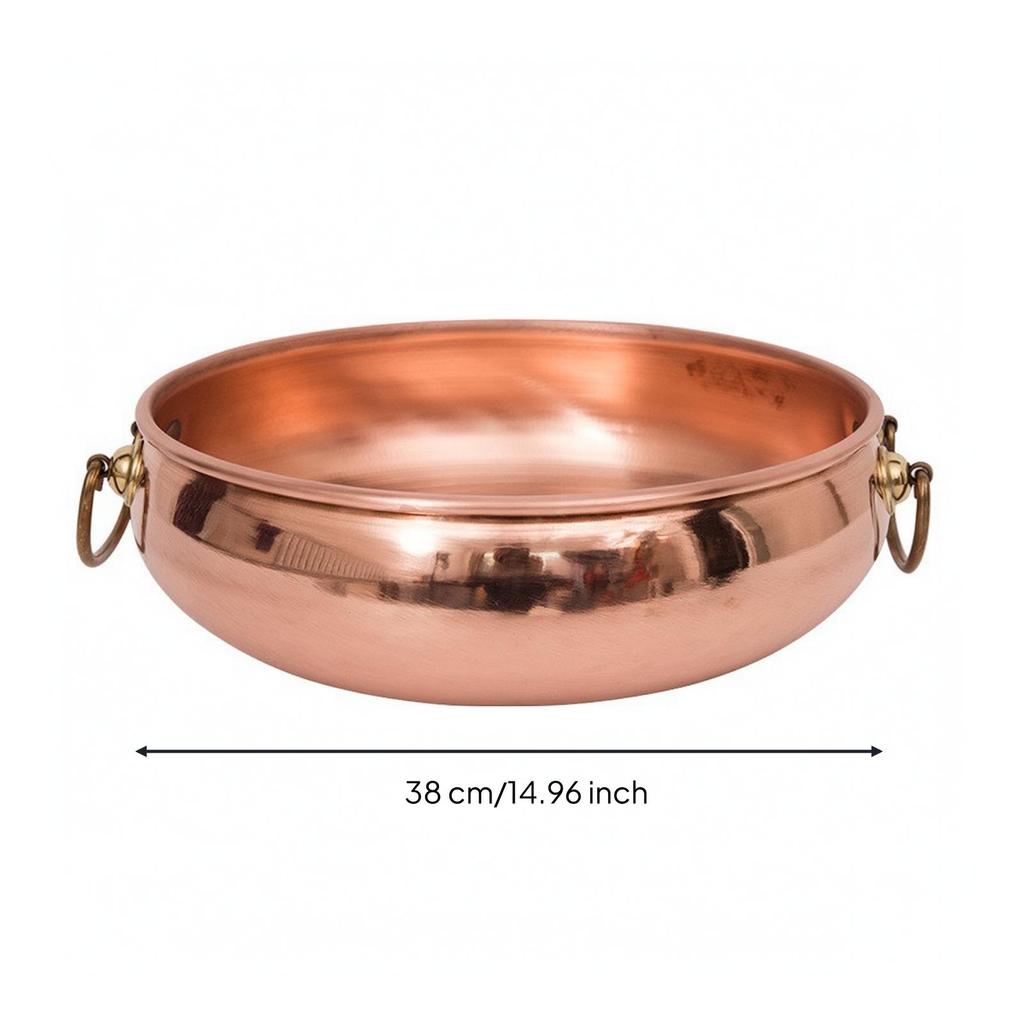 Pentola in Rame Interno Non Rivestito per Zuppa con Fondo Composito