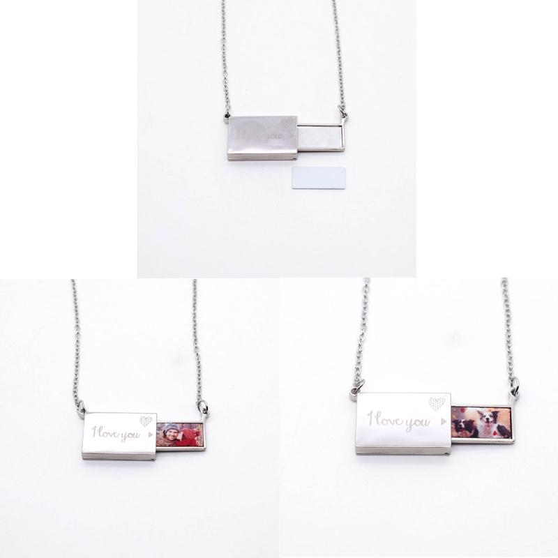 Sublimation Necklace Storage Drawer Necklace Unique Style Chain Necklace Pendant Necklace Alloy Material for Daily Party