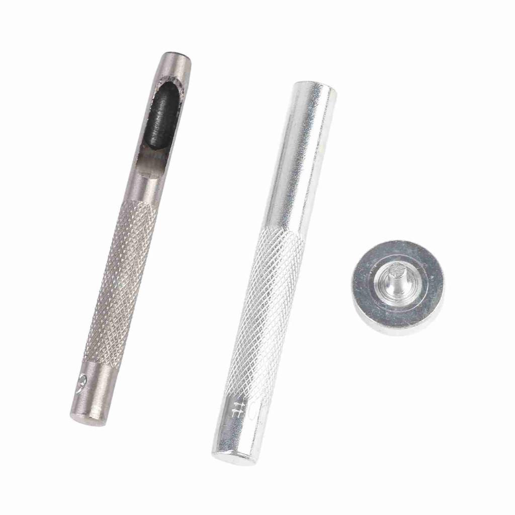 100 Sets Grommet Kit with Eyelets Washers 0.236 Inch 3PCS Installation Tools Silver Metal Grommets for Fabric Leather