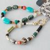 New Phone Accessory Wooden Chain Boutique Beaded Luxury Phone Case Chains Acrylic Handle Lanyard Cell Mobile Patch Charm Strap