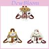 Cute Bunny Plush Backpack With Checkered Pattern For Daily Use And Storage