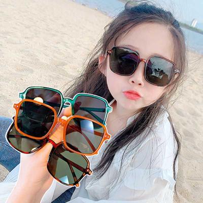 Kinder Sonnenbrille UV-Schutz Baby Sonnenbrille Personalisierte Quadratische Jungen und Mädchen Sonnenschutzbrille