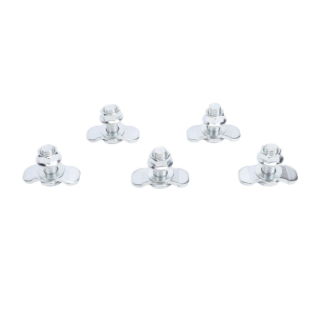 5Pcs L Track Double Lug Threaded Stud Fitting M10 X 30mm Tie Down Anchor Bolt for Truck Bed Trailer Cargo Control