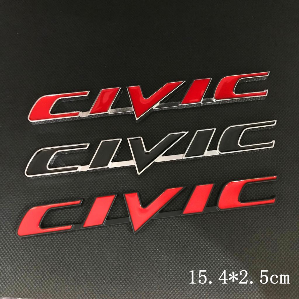 Honda Car Rear Trunk Metal Label Sticker For Honda Civic Accord City CR-V Jade Fit Odyssey Hybrid Car Accessories Clvlc Ivtec