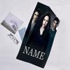 1pc Twilight Beach Towel with Custom Name, Beach/Swimming/Bath/Picnic/Camping Towel, Suitable for Seaside Beaches