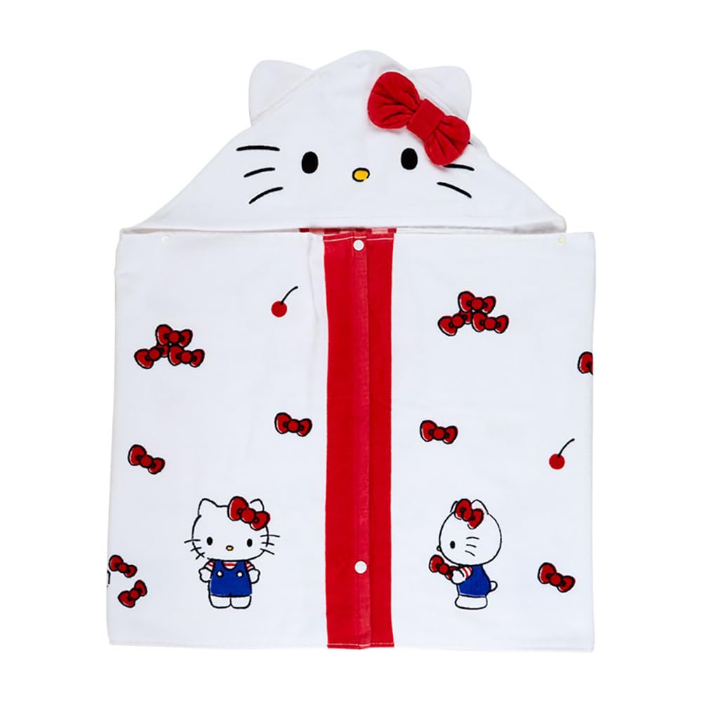 Sanrio Hello Kitty Hooded 75 X 120 X 1 Character SANRIO 052451 Towel, Kitty-chan, Cm,