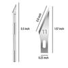 Non-Slip Metal Scalpel Knife Tools Kit Cutter Engraving Craft Knives+5pcs Blades Mobile Phone PCB DIY Repair Hand Tools