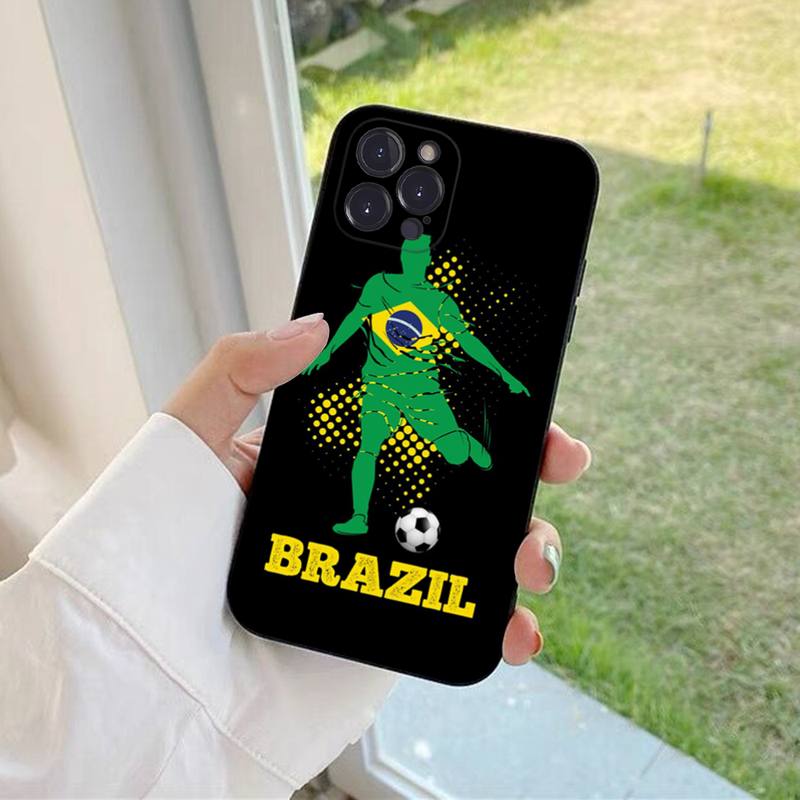 

Чехол для телефона с флагом Бразилии Brasilien Flagge для iPhone 13 Pro MAX 14 11 12 Mini X XS XR 6 7 8 Plus SE 2020, мягкий чехол из ТПУ 12 Pro Max