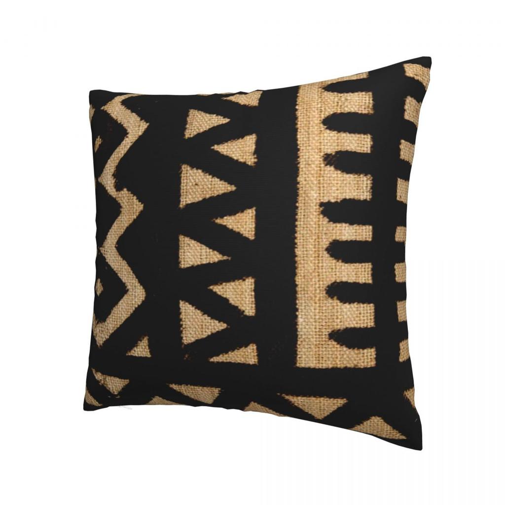 African Mud Cloth Pillowcase Soft Polyester Cushion Cover Decorative Ancient Throw Pillow Case Cover Home Zippered 18"