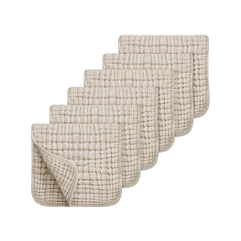 

100% хлопок Муслиновые салфетки для срыгивания Детское полотенце для купания Слюнявчики Мочалки 20 x10 Детская очень мягкая впитывающая марлевая мочалка для детского сада