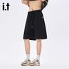 izzue Men's Ice Silk Quick-Dry Drawstring Shorts