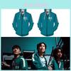 Veste à capuche zippée verte luxueuse Squid Game 001 456 Vêtement d'extérieur inspiré de Netflix