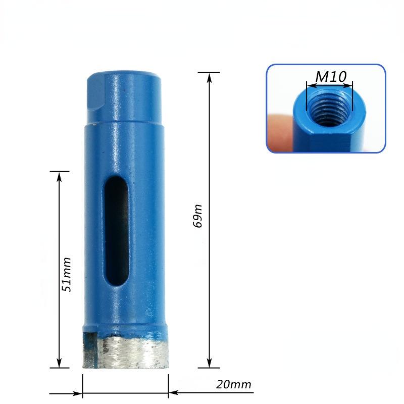 Diamond Hole Saw Drill Bit Set for Concrete Tiles Glassd Cutter Saw Blue Wall Drill Bit M10 Angle Grinder 6-75mm