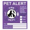 Pet Fire Safety Warning Window Stickers: Waterproof Rescue Alert for Dogs & Cats