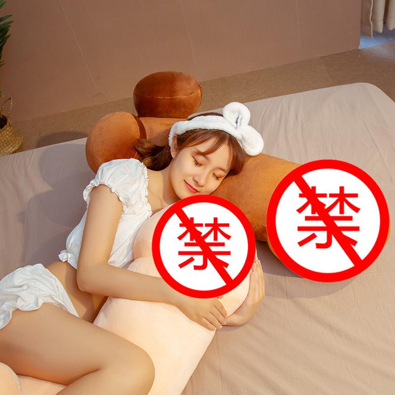 Japanese Prayer Long Penis Plush Toy Pinch Throw Pillow Boyfriend Long Spoof Sand Sculpture Gift Tricky Doll