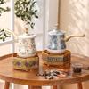 Kadijia KD Ethnic Style Stainless Steel Tea & Coffee Pot