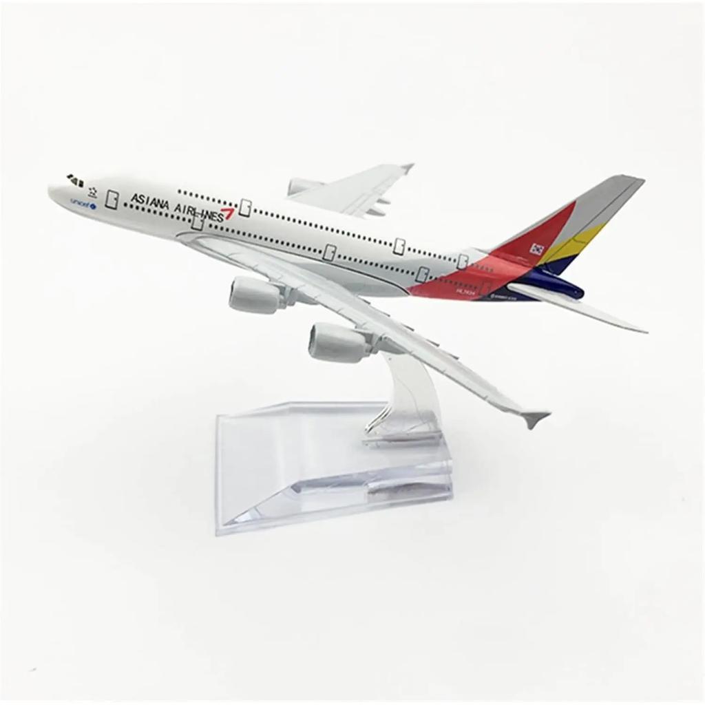 16cm Model letadla Asiana Airlines A380 Slitina Diecast Model letadla Hračka Letadlo Model letadla Hračka pro sbírku
