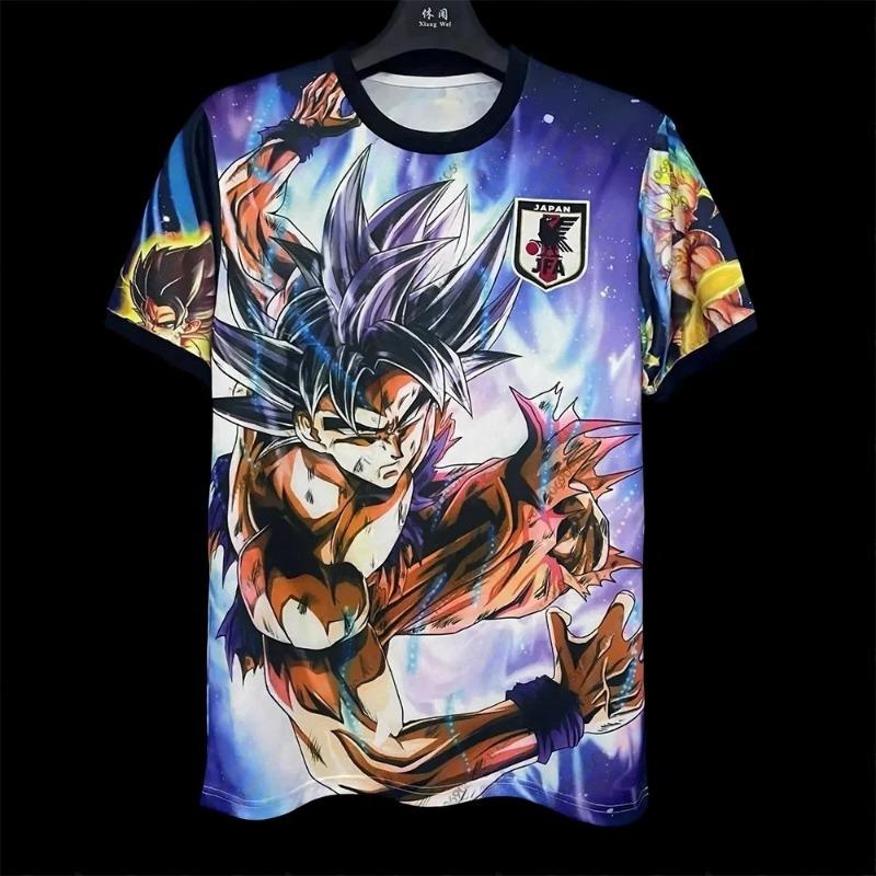 2026 Summer Dragon Ball  T-Shirt 3D Print Goku Soccer Lightning Oversized Loose Breathable Gym Streetwear Unisex   Adults Kids