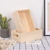 Large Capacity Cabinet Wooden Storage Box Retro Clothing Storage Basket  Desktop Storage Supplies