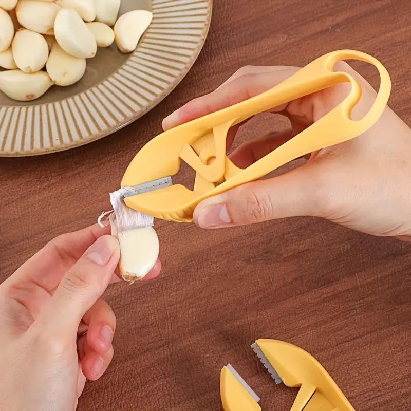 1PCS Garlic Skin Remover Clips Stainless Steel Vegetable Peeling Tool Garlic Peeling Tweezers Tongs Kitchen Gadgets