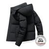 Winter new men's Korean solid color hooded white duck down warm and versatile down jacket couple men's and women's jackets