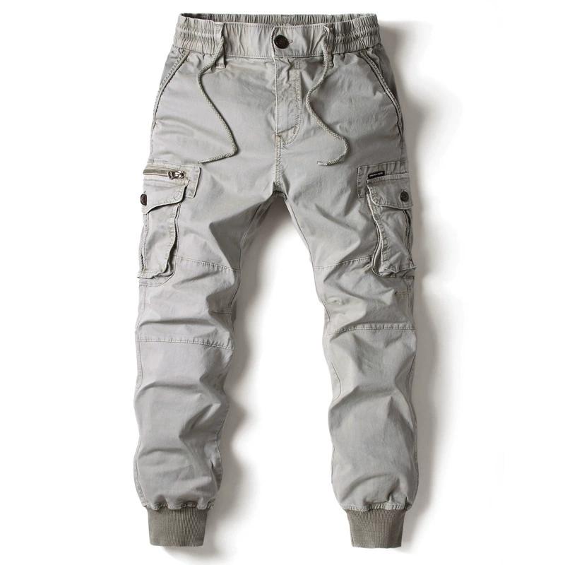Vier Seizoenen Broek met Trekkoord Heren Plus Size Broek Modieuze Meerkleurige Casual Werkkleding Broek Plus Size Losse Broek