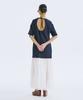 Bundercammer Bare Back Shirring Dress_Navy