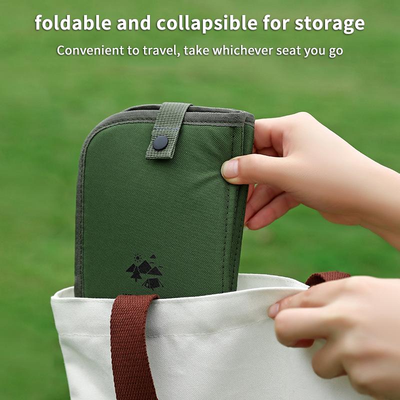 Foldable Camping Sitting Pad 600D Oxford Cloth Waterproof Outdoor Cushion Lightweight Portable Beach Picnic Mat for Travel