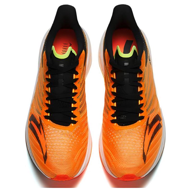 Anta MACH 4.0 Cushioning, Slip Resistant, Rebound Low Top Running Shoes Men's Orange Black Sneakers 112415583-1