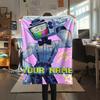 1PC Custom Name Mr Puzzles Patterned Flannel Blanket Suitable For All Seasons for Home Decor Warmth and Comfort Gifts Holiday Present