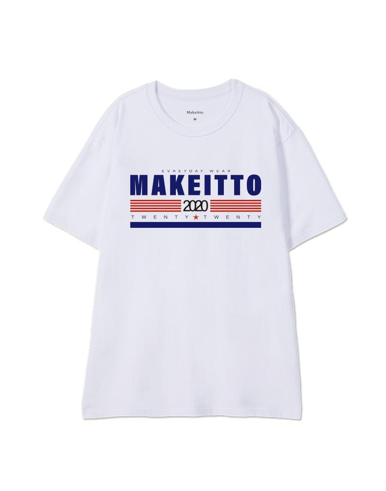 MAKEITTO [Twenty Twenty] Crew Neck Tee_White