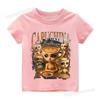 Italian Brainrot Cute Meme T-shirt for Girls Clothes Ballerina Cappuccino Print Tee Tops Pink Summer Cotton Outfits Streetwear
