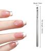 DIY Nail Art Brush Pen French Crescent Acrylic Gradient UV Gel Painting Drawing Flowers Manicure Tools for Salon