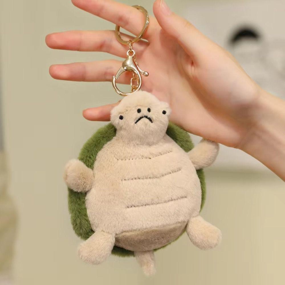 

Collection Animal Tortoise Pendant Fluffy Tortoise Plush Pillow Toys Car Decor 14cm pendant