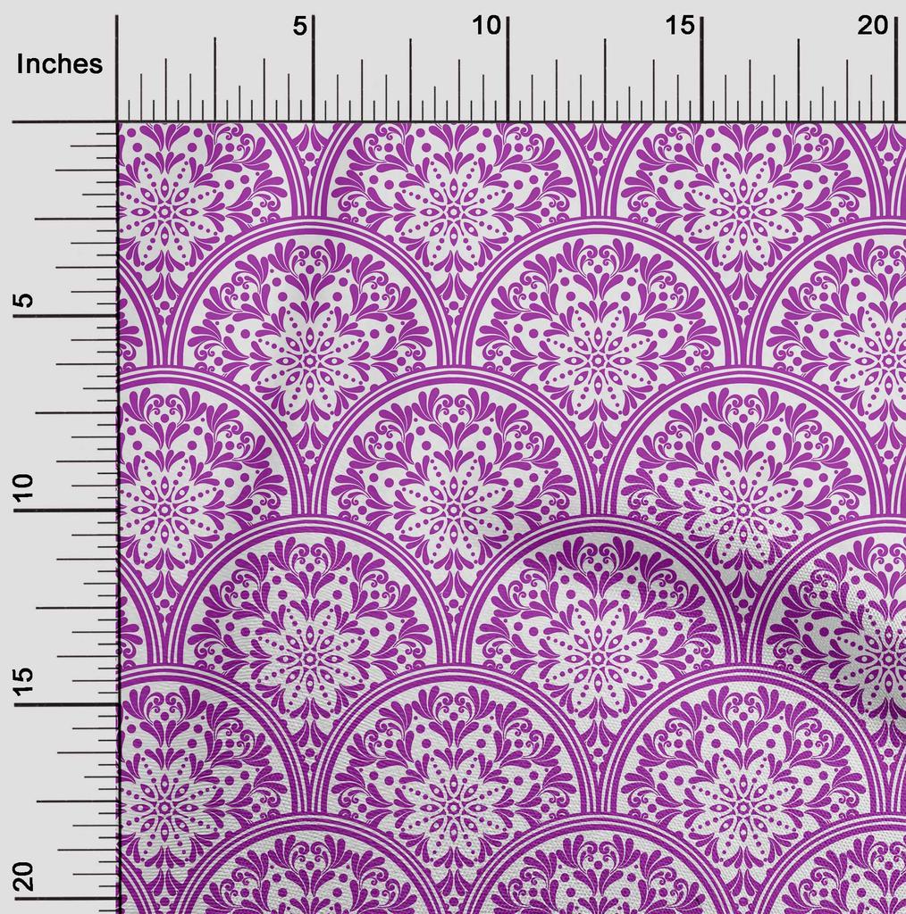 oneOone Cotton Flex Brown Fabric Floral Craft Projects Decor Fabric Printed By The Yard 40 Inch