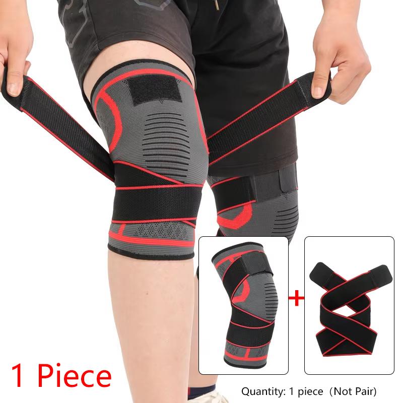 1 Stück Knieschoner, Nylon Sport Kniebandage, Laufen, Fitness, Gewichtheben, Radfahren, Basketball, Outdoor, Kniegelenk Kompression