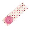 Summer Elastic Headband, Pure Color Dot Print Headband with Button Decor, Versatile Hair Accessories for Daily Party Outing Hair Decoration