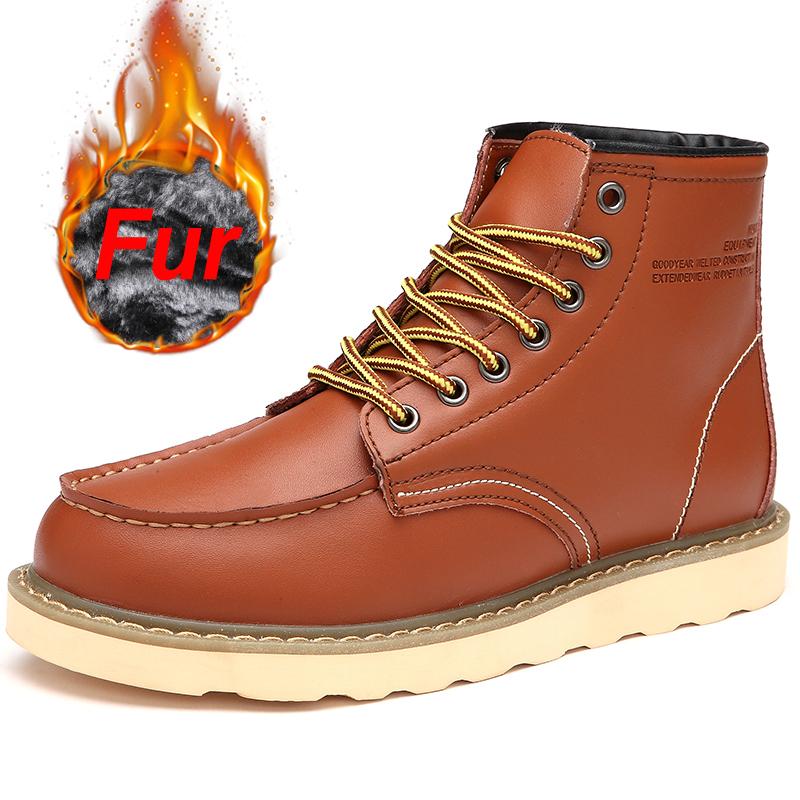 Mode Stiefel Herren High Top Stiefel Hochwertige Echtleder Schuhe Mode Outdoor Sneaker Herren Schnürstiefel Rutschfest Knöchelstiefel für Paare