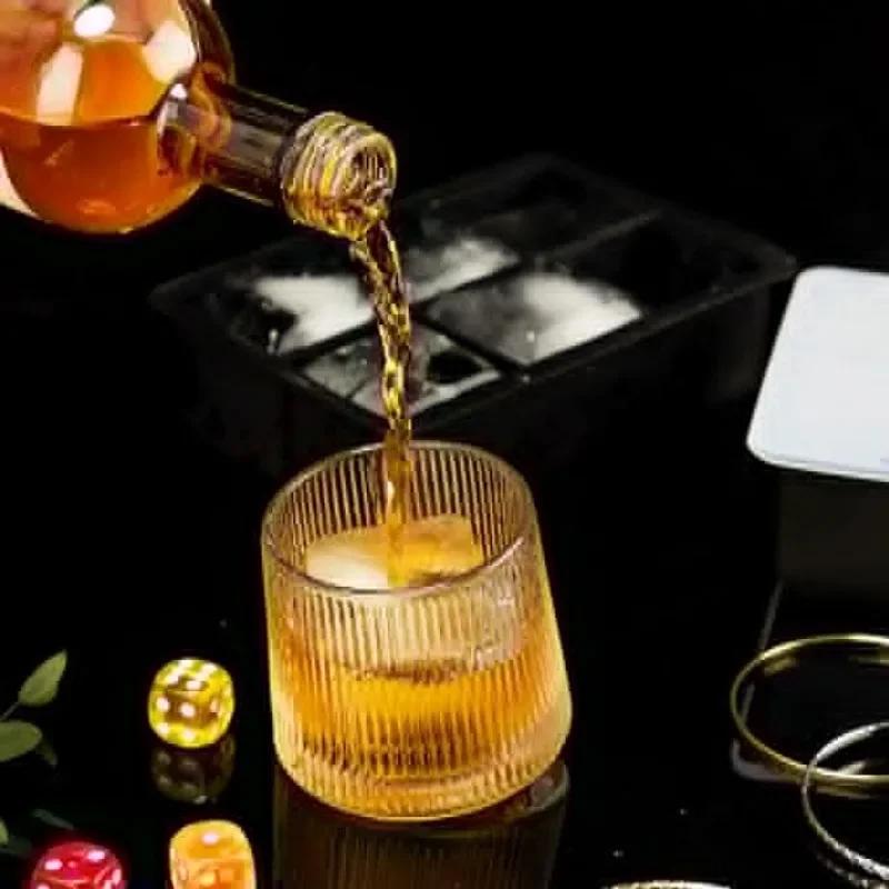 4/6/8Grids Silicone Food Ice Block Mold Reusable Easy-Release Square Shape Ice Molds DIY Household Kitchen Bar Accessories