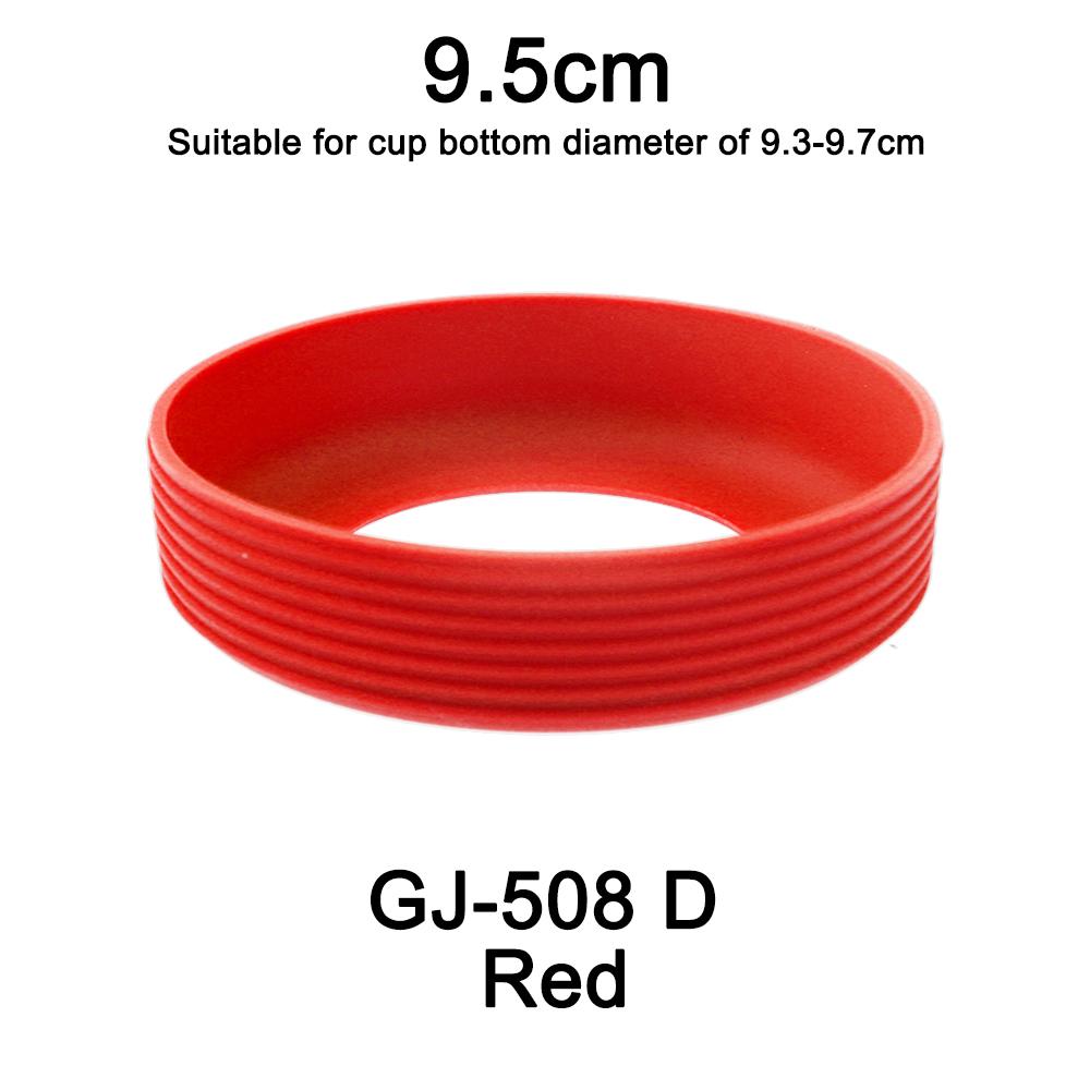 1Pc Diameter 9.5CM 24G Threaded Soft Silicone Cup Bottom Cover Wear Resistant Ring Sleeve Anti Slip Good Toughness Elastic