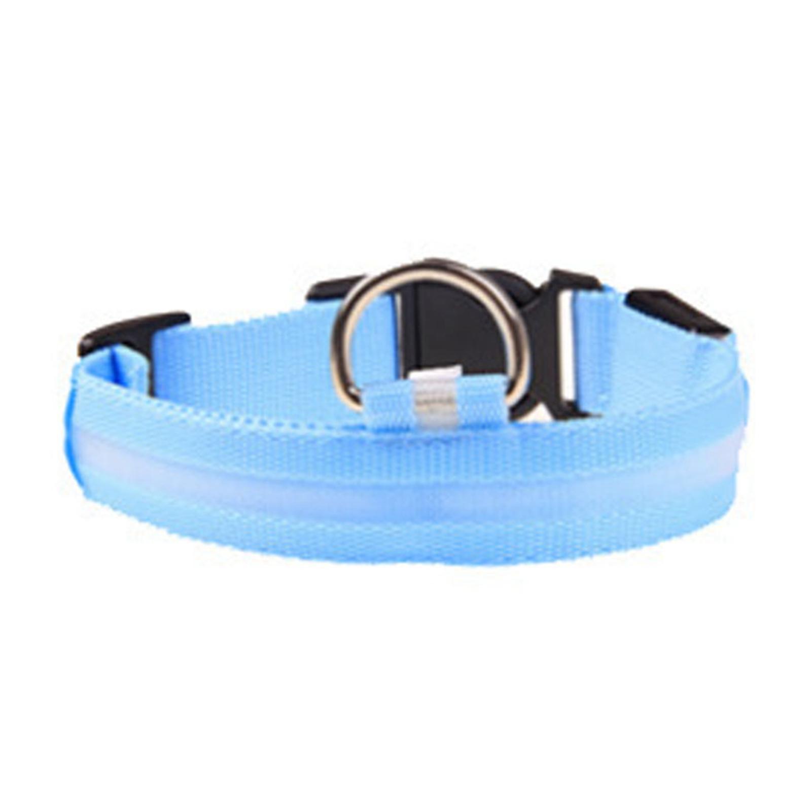 

Светодиодный ошейник для собак размера M, быстросъемный, супер яркий, со светодиодной подсветкой, с регулируемыми кнопками синий